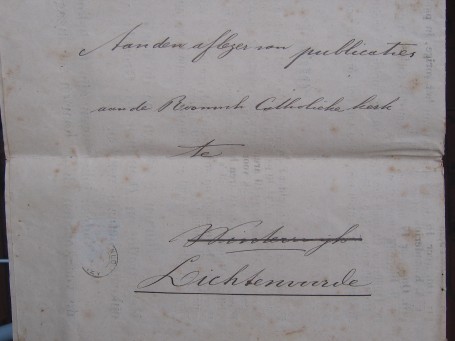 aan den aflezer van publicaties aan de Roomsch Catholike kerk te Lichtenvoorde